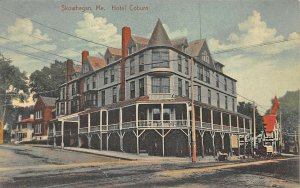 Skowhegan ME Hotel Coburn Postcard