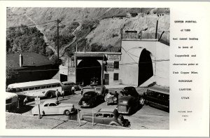 Vintage RPPC Bingham Canyon Utah Copper Mine Entrance Postcard P131