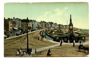 UK - England, Brighton. The Aquarium & Marine Parade    (curling)