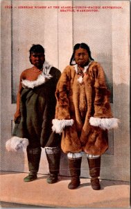 Siberian Women at Alaska-Yukon-Pacific Exposition Seattle Vintage Postcard O47