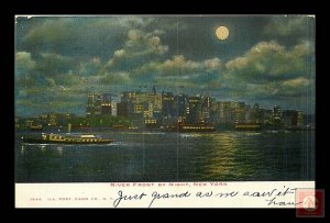 River Front by Night, NYC