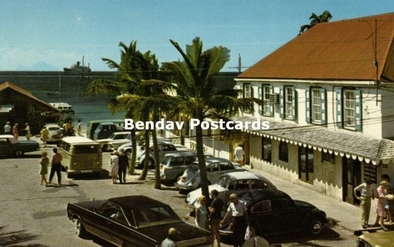 St. Maarten, N.A., PHILIPSBURG, The Courthouse Square, Cars (1960s)