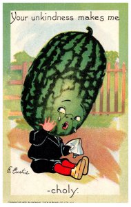 Valentine Your kindness, Crying Watermelon , E.Curtism Tucks the Garden patch