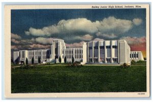 1951 Bailey Junior High School Exterior Scene Jackson  Mississippi MS Postcard 