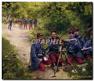 Old Postcard militaria gun