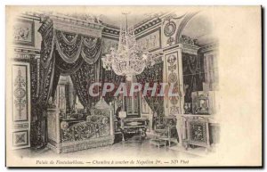 Old Postcard Palace Fontainmebleau Bedroom sleeping Napoleon 1st