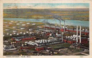 J81/ Tulsa Oklahoma Postcard c1930s Cosden Oil Refinery  389