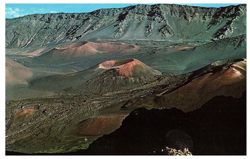 The Cinder Cones of Haleakala Crater Maui Hawaii Postcard 1980