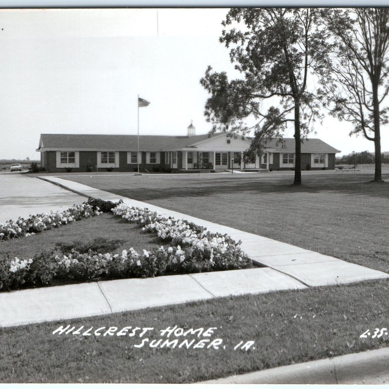 c1950s Sumner, IA RPPC Hillcrest Home Retirement Community Living Photo PC A109