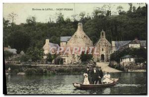 Old Postcard Surroundings of Saint Pierre Laval Barque