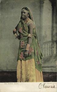 trinidad, B.W.I., Indian Belle, Necklace Nose Piercing, Jewelry (1907) Postcard