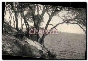 Postcard Old Noirmoutier Instantane half way caves