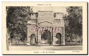 Old Postcard Orange Arc De Triomphe