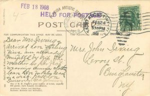 1908 St. Augustine, Florida Postcard, Ponce de Leon Bird's Eye View, Horse