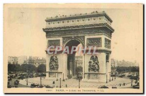 CARTE Postale Old Paris Arc de Triomphe