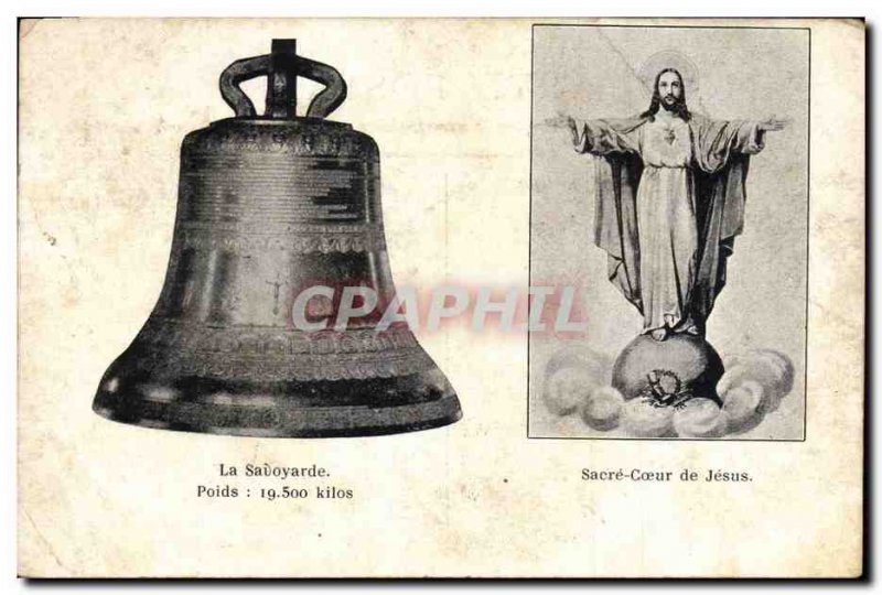 Old Postcard The Bell Savoyard Christ Sacred Heart of Jesus