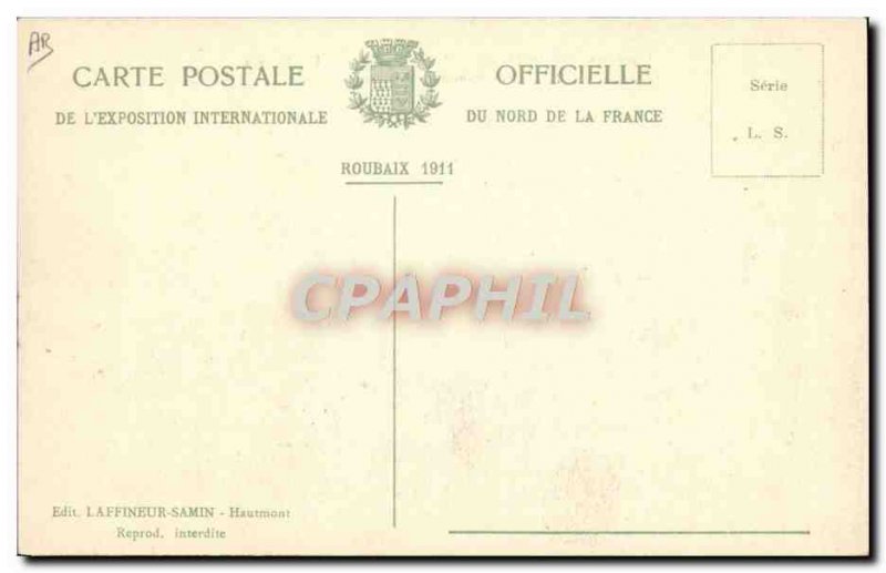Old Postcard International Exhibition of Northern France Roubaix Flemish Vill...