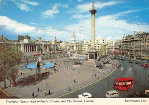 BR92220 trafalgar square with nelson s column and the strand london double de uk