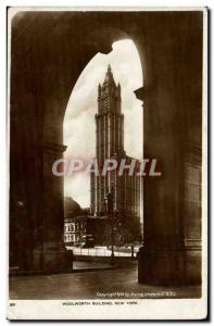 Old Postcard Woolworth Building New York