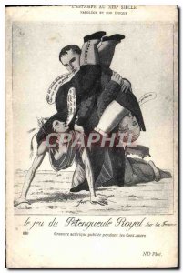 Old Postcard Napoleon 1st The game Petengueule satirical Royal Engraving