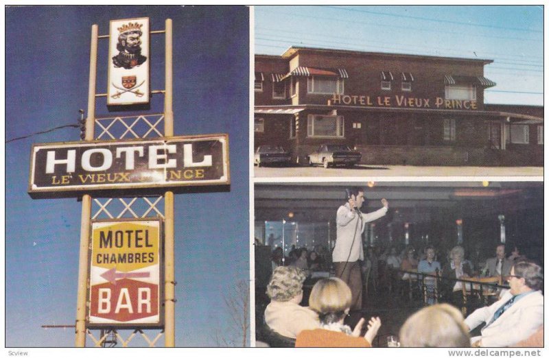 3-Views, Hotel Le Vieux Prince, Ville Ste-Catherine, Quebec, Canada, 1940-1960s