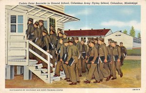 Cadets enter Barracks Columbus, Mississippi, USA 1944 