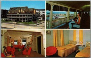 Ocean Grove, New Jersey Postcard SPRAY VIEW HOTEL Multi-View 1960s Chrome Unused 