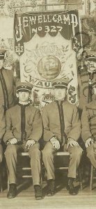 Waukon IOWA RP c1910 INTERIOR M.W.A. LODGE Banner Jewell Camp HIRTH nr Decorah