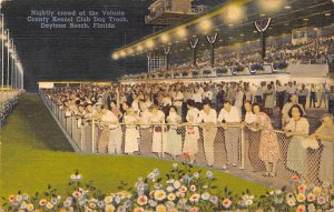 Nightly crowd  Volusia County Kennel Club Dog Track Dayton Beach, Florida USA