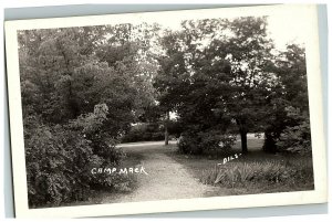 1930-50 Camp Mack Milford Indiana Rppc Real Photo Postcard   