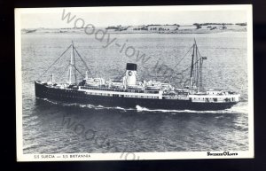 f2498 - Swedish-Lloyd Ferry - Suecia - Britannia - postcard