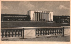 Vintage Postcard 1920s A Century Of Progress Admin Building Chicago World's Fair