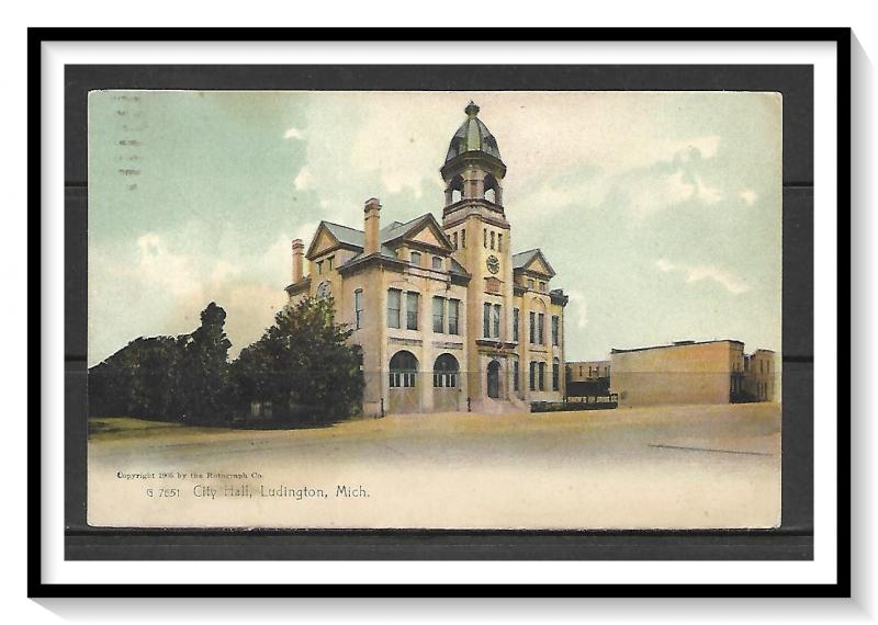 Michigan, Ludington - City Hall - Undivided - [MI-009]