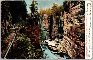 1905 Adirondack Mountains Table Rock Ausable Chasm New York NY Posted Postcard