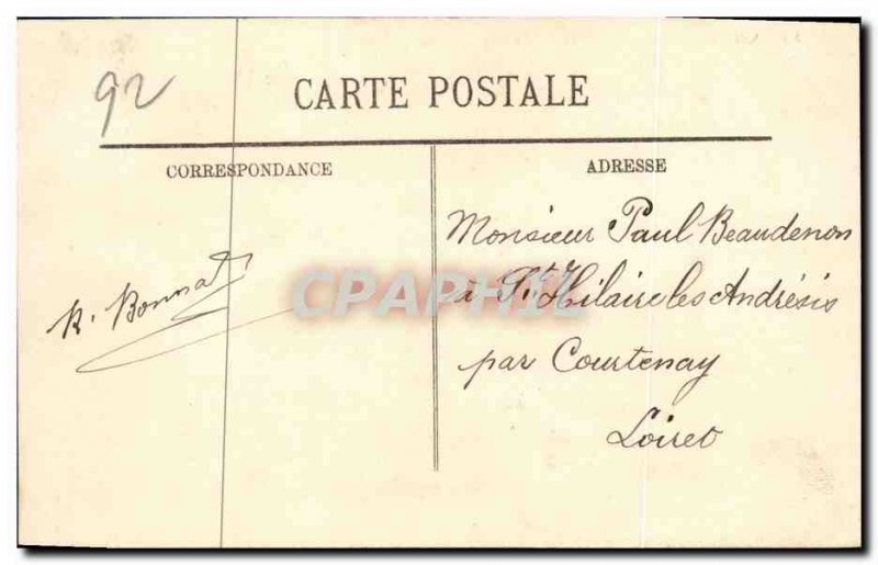 Old Postcard Parc De Saint Cloud Le Pavillon Bleu