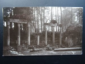 Surrey Wentworth VIRGINIA WATER The Ruins showing Children c1911 RP Postcard