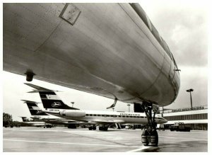 Interflug TU 134 A at Berlin Airplane Postcard