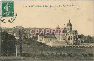 Old Postcard Nancy The Church of the Sacred Heart and Saint Antoine Cure Air