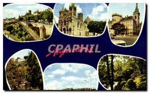 Modern Postcard Angouleme Charente The ramparts The Cathedral Saint Pierre