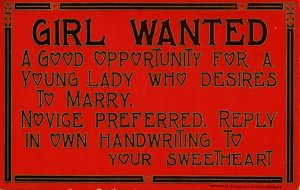 Girl Wanted