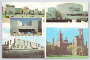 Washington DC~Museums on the Mall~Multi-View~1960s Postcard