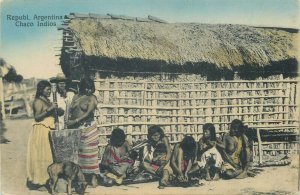 Cultures & ethnography Argentina american natives chaco types old postcard 