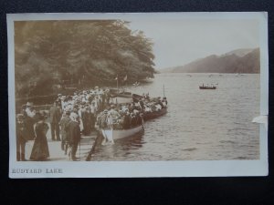 Staffordshire Leek RUDYARD LAKE Pleasure Boats & Day Trippers c1906 RP Postcard