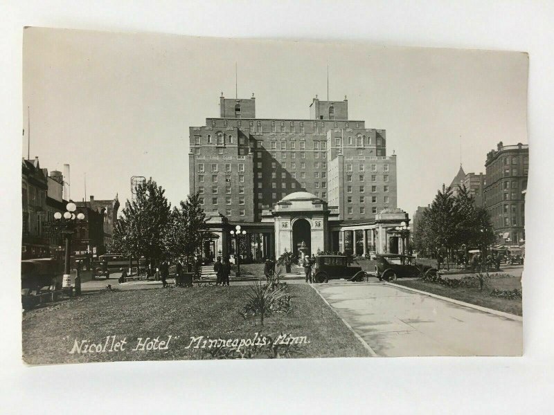 c. 1926 Nicollet Hotel Real Photo Postcard RPPC Minneapolis MN