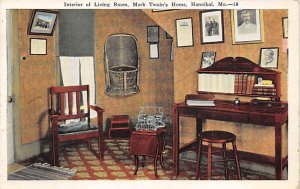 Interior of Living Room Mark Twains Home Hannibal, Missouri USA 1969 