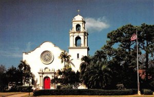 BRADENTON, Florida FL   CHRIST EPISCOPAL CHURCH  Bell Tower & Flag  Postcard