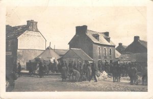 RPPC American Red Cross Brest France WWI Soldiers 1910s Antique Photo Postcard