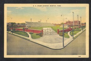 MEMPHIS TENNESSEE CRUMP FOOTBALL STADIUM VINTAGE POSTCARD 1939