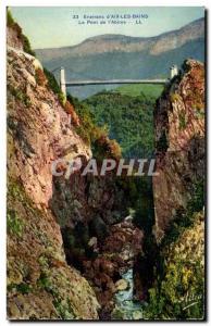 Aix les Bains - the Bridge of & # 39Abime - Old Postcard