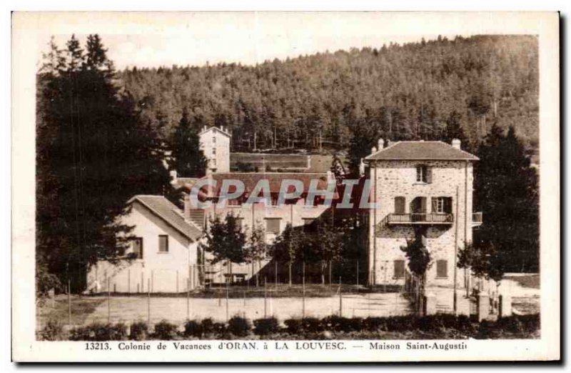 Postcard Old Colony holidays to Oran Louvesc House House St Augusti Algeria